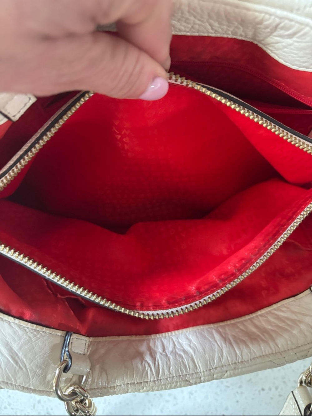 Kate Spade Astor Court ELENA Leather Shoulder Bag Tote Bone - Picture 9 of 12